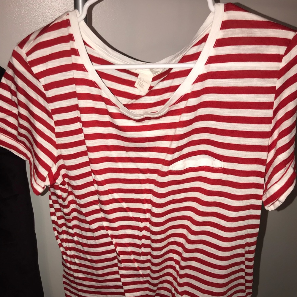 H&M Red striped shirt